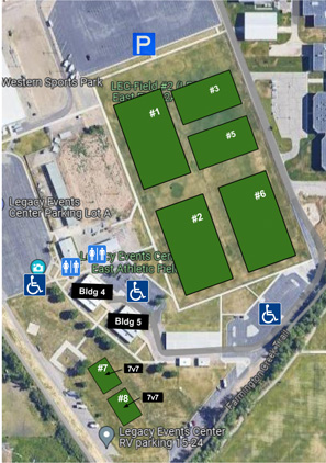 Legacy and Western Sports Park tournament fields